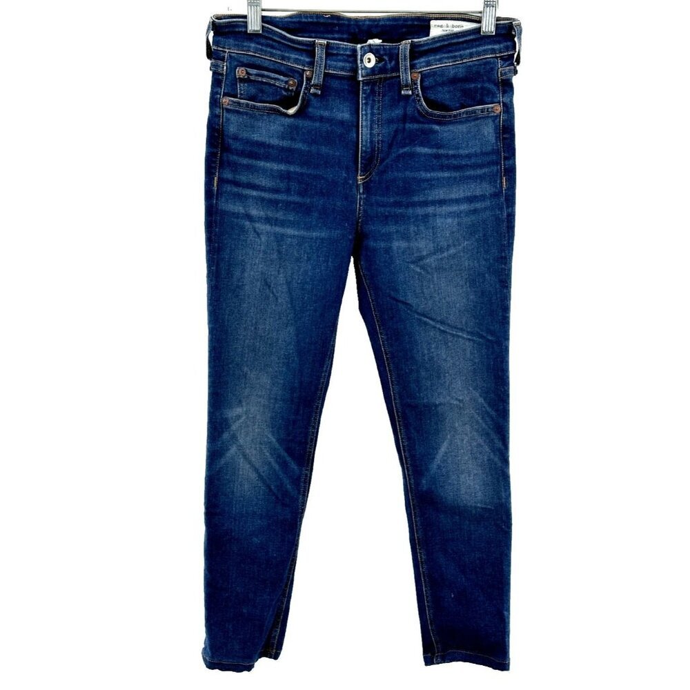 Rag & Bone Jeans Woman Size 29 Blue Medium Wash Cate Mid-Rise Ankle Skinny Denim